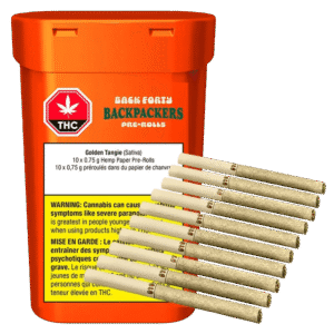 Backpackers Golden Tangie Pre-rolls 10 x 0.75 g